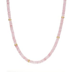 Pink Quartz Stacker Necklace by Mayamar